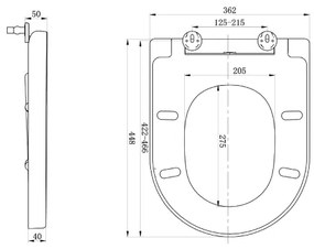 Sapho - Sedile WC LISA SoftClose bianco