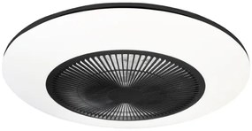 Plafoniera LED dimmerabile con ventilatore ARIA LED/38W/230V nero/bianco + tc