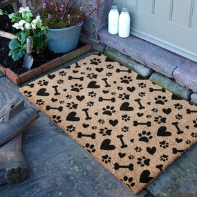 Zerbino in fibre di cocco 40x60 cm Paws and Bones – Artsy Doormats