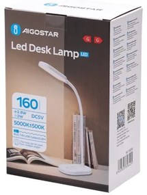 Aigostar - Lampada da tavolo LED dimmerabile con funzione Touch LED/3W/5V