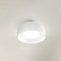 Plafoniera In Metallo Moderna Pandora Bianco 1 Luce E27