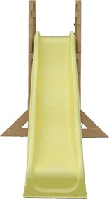 Scivolo da Giardino 262x60x183cm Certificato Fsc in Legno Giallo...