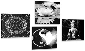 Set di quadri – Feng Shui in bianco e nero