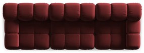 Divano in velluto rosso 282 cm Bellis - Micadoni Home