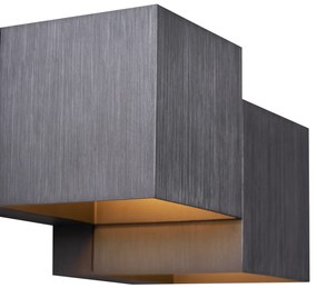 Applique moderna in metallo canna di fucile 2 luci - Transfer Double