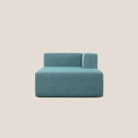 Nettuno modulo chaise longue in morbido tessuto bouclè T07