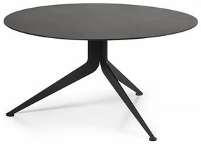 Tavolino da salotto rotondo nero in metallo ø 78 cm Daley – Spinder Design