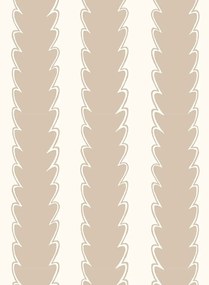 Josephine Munsey Tapete Scallop Stripe - Cromwell Stone/ Hilles White