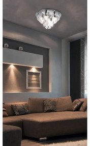 Globo 63040506 - Plafoniera LONDON 5xE14/40W/230V diametro 46 cm cromo lucido