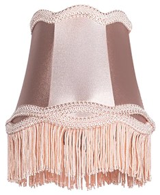 Paralume a pinza in tessuto rosa 12 cm - Granny