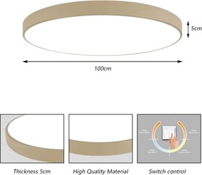 Brilagi-LED Plafoniera POOL LED/128W/230V 3000/4500/6000K Ø 100 cm beige