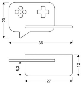 Apparecchio nero per bambini Console - Candellux Lighting