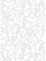 Lelievre Carta da parati Ressemblance - Ivoire /Noir