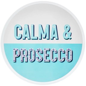 Vassoio melammina 35 cm azzurro Maiolika