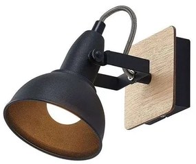 Aylis Applique da Parete Black/Wood - Lindby