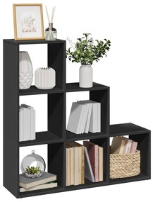 Libreria Divisorio 3 Ripiani Nera 99x29x99 Cm İn Truciolato /