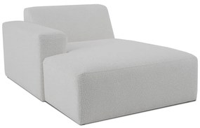 Modulo divano bianco in tessuto bouclé (angolo sinistro) Roxy - Scandic