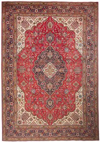Tabriz Tappeto 250 x 360 Rosso (Iran) Annodato A Mano
