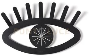 Orologio da parete di design ciclope nero/bianco marmo in ferro 55x...