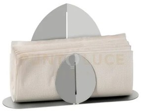 Portatovaglioli ficus bianco marmo in ferro 24x6x16,5hcm