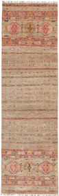 Samarkand Tappeto 290 x 80 Grigio (Pakistan) Annodato A Mano