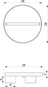 Plafoniera DIXIE 3xGX53/11W/230V nera