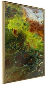 Poster  Turbulent Green  Cornice Quadri Cornice d'oro, Larghezza x Altezza Home decor 20x30