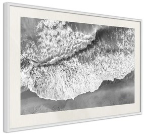 Poster  Power of the Sea  Cornice Quadri Cornice nera con pass-partout, Larghezza x Altezza Home decor 60x40