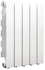 Radiatore acqua calda PRODIGE MODERN in alluminio, 5 elementi, interasse 500 mm, bianco