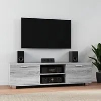 Mobile TV Grigio Sonoma 140x40,5x35 cm in Legno Multistrato 342627