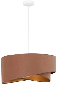 Brilagi - Lampadario LED a sospensione con filo LYRA 1xE27/15W/230V marrone/oro