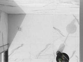 Mexen Stone+ piatto doccia rettangolare in composito 120 x 100 cm, bianco, copertura bianca - 44101012-W