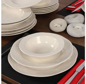 Set da tavola 24 pezzi, bianco/porcellana