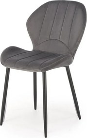 Sedia K538 grigio velluto H85 cm