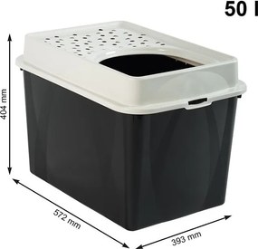 Lettiera per gatti 57,2x39,3 cm Eco Berty - Rotho