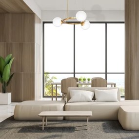 Lampadario a sospensione con filo VIENNA 3xE14/40W/230V oro