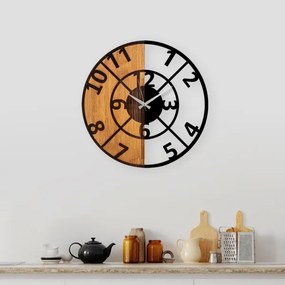 Orologio da parete diametro 56 cm 1xAA legno/metallo