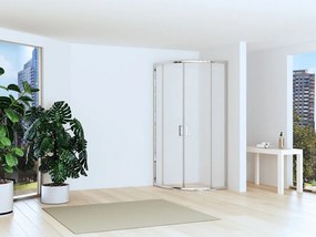 Box doccia basso 80x80cm semicircolare altezza 170cm | CHIARA CURV-Q - KAMALU