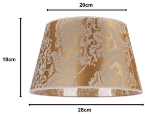 Duolla - Paralume per lampada da tavolo CONE M E27 diametro 28 cm oro