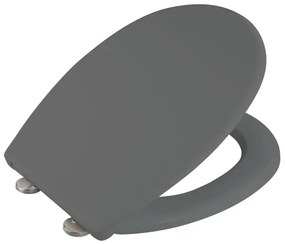 WENKO 24572100-WC sedile WC VORNO NEO 46x37 cm grigio/argento