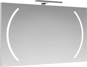 Specchio con illuminazione integrata rettangolare Boomerang L 100 x H 70 x P 2.5 cm