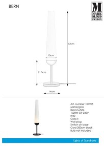 Markslöjd 107905 - Lampada da tavolo BERN 1xG9/20W/230V