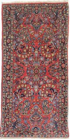 Sarouk Tappeto 60 x 120 Rosso (Iran) Annodato A Mano