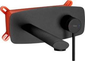 Rubinetto da parete Rea OVAL Black
