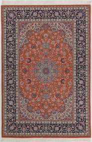 Isfahan Tappeto 160 x 240 (Iran) Annodato A Mano