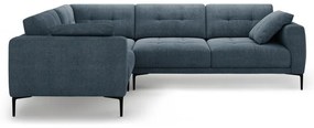 Divano angolare blu scuro (con penisola a sinistra/a L) Bemy – Micadoni