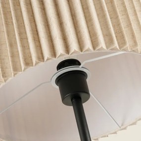 Brilagi - Lampada da terra NORDIC WAVE 1xE27/15W/230V lino/nero