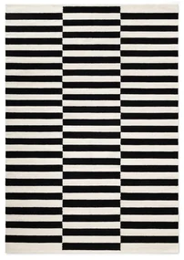 Tappeto bianco e nero in lana reversibile/tessuto a mano 120x180 cm Donna – Hanse Home