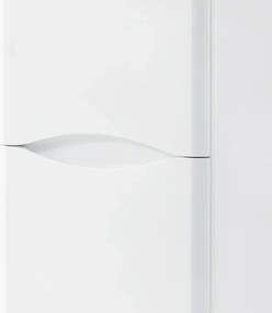 Colonna bagno sospesa 140 cm bianco 2 ante reversibili Zen