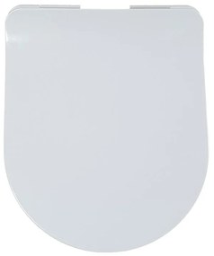 Coperchio per bidet FLO a d dedicato per serie sanitari con chiusura rallentata sganciabile in resina bianco matt